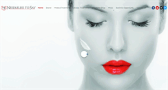 Desktop Screenshot of needlelesstosay.com